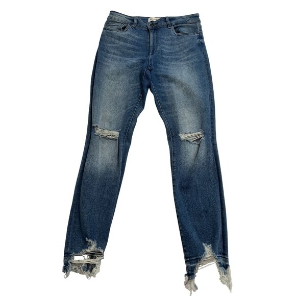 DL1961 Farrow InstaSlim Ankle Jeans in Blue - Picture 1 of 4
